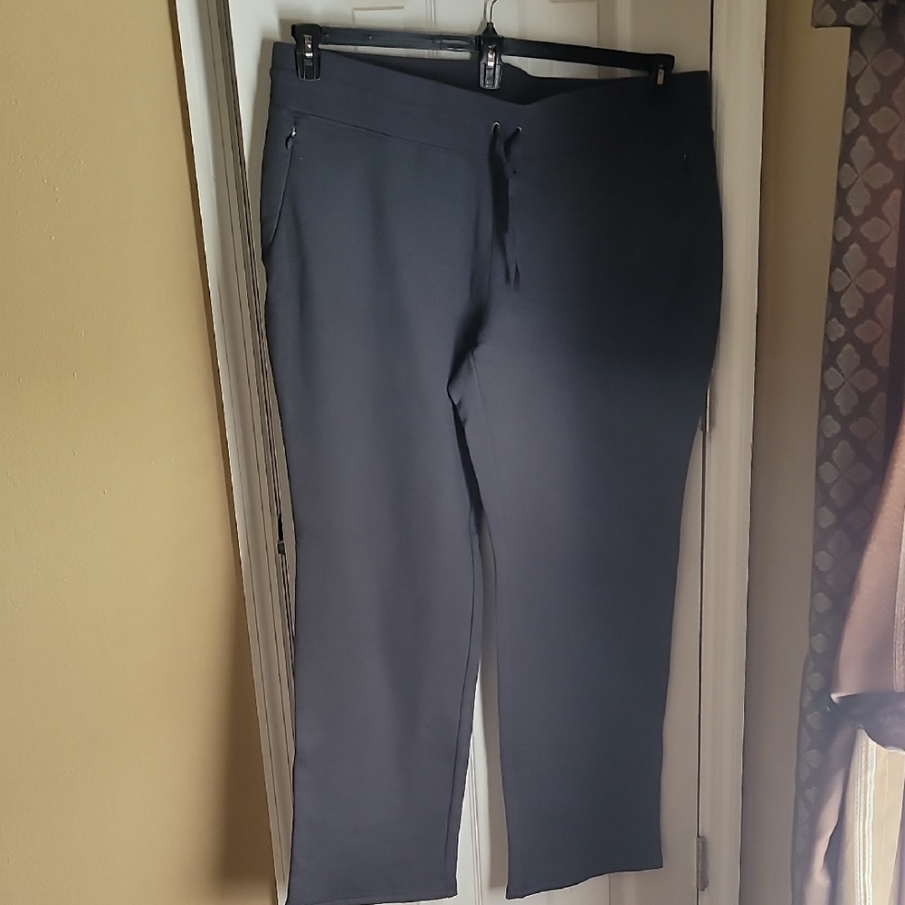 Jockey Black Drawstring Stretch Track Pants